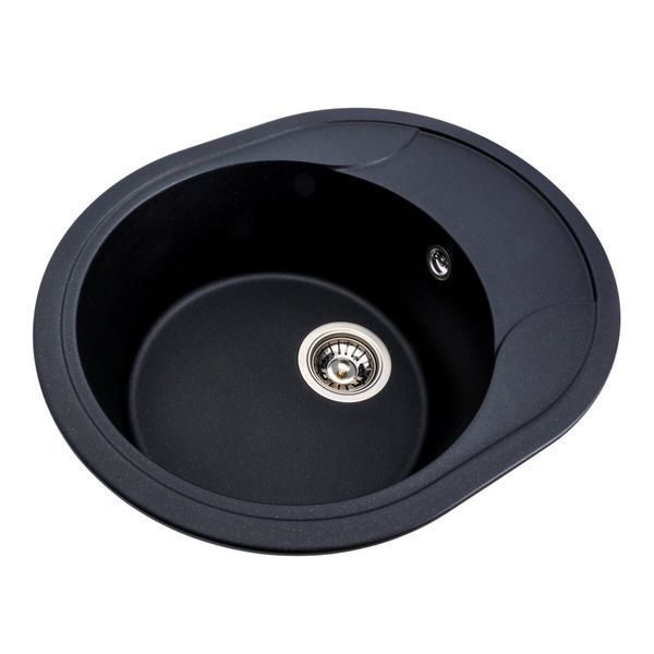 Гранитная мойка для кухни VALESO ONYX 5847 матовая Черный металлик SP000047442 фото
