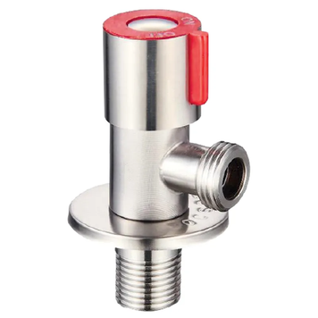 Кран для підключення сантехприборів 1/2x1/2 Mixxus VAL-02 червоний (нерж. сталь) (SS0049) SS0049 фото