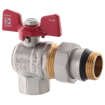 Кран з американкою 1/2" "антіпротечка"(Koer KR.228-Gi) кутовий (KR0196) KR0196 фото