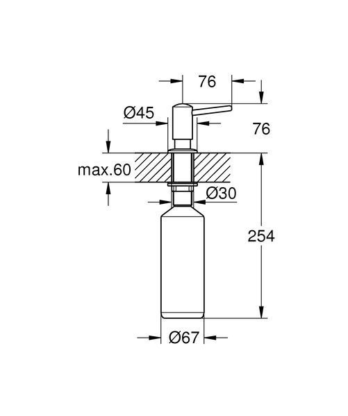 Дозатор для миючого засобу Grohe (40536000) 40536000 фото