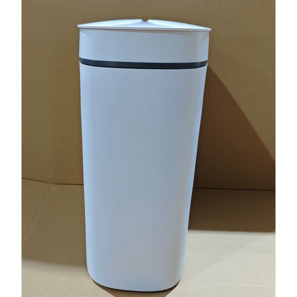 Відро для сміття сенсорне овальне Mixxus Flat-TC0109 White 9 л колір білий (MI7074) MI7074 фото