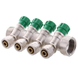 Колектор вентильний з фитингом Koer KR.1124-4 1"x4 ways (KR2834) KR2834 фото 1